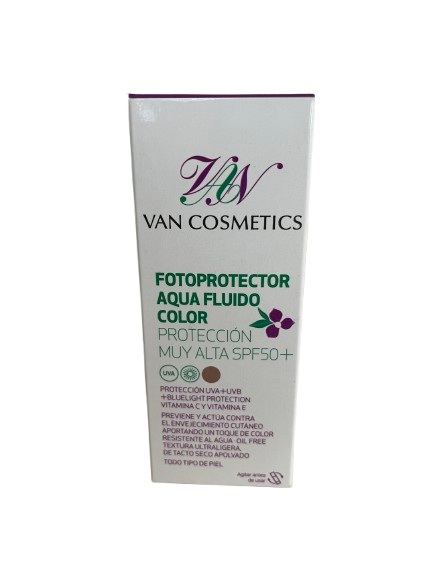 VAN COSMETICS FOTOPROTECTOR AQUA FLUIDO COLOR 50 ML